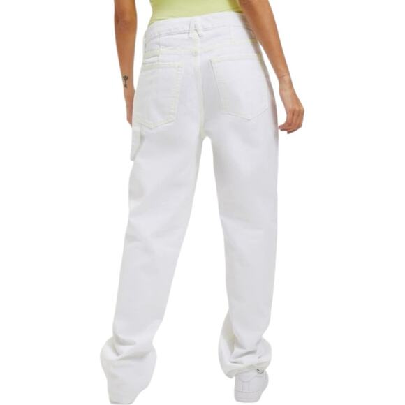 NWT Good American Good ‘90s Bright Stitch Carpenter Jeans Size 6/28 Retail $135 - Picture 3 of 8